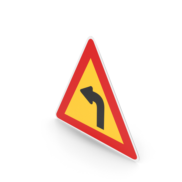 Traffic Signs: South Korean Sign Left Curve PNG & PSD Images Traffic Signs: South Korean Sign Left Curve PNG & PSD Images