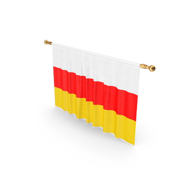 South Ossetia Country Flag Hanging PNG & PSD Images
