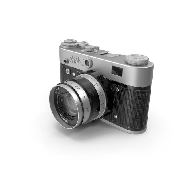 35mm: Soviet Vintage Film Camera FED-3 PNG & PSD Images 35mm: Soviet Vintage Film Camera FED-3 PNG & PSD Images