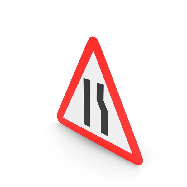 Traffic Signs: Spanish Sign Road Narrowing on The Right PNG & PSD Images Traffic Signs: Spanish Sign Road Narrowing on The Right PNG & PSD Images