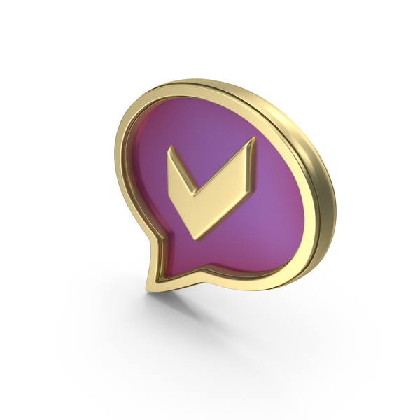 Balloon: Speech Bubble Chat Correct Tick Gold PNG & PSD Images Balloon: Speech Bubble Chat Correct Tick Gold PNG & PSD Images