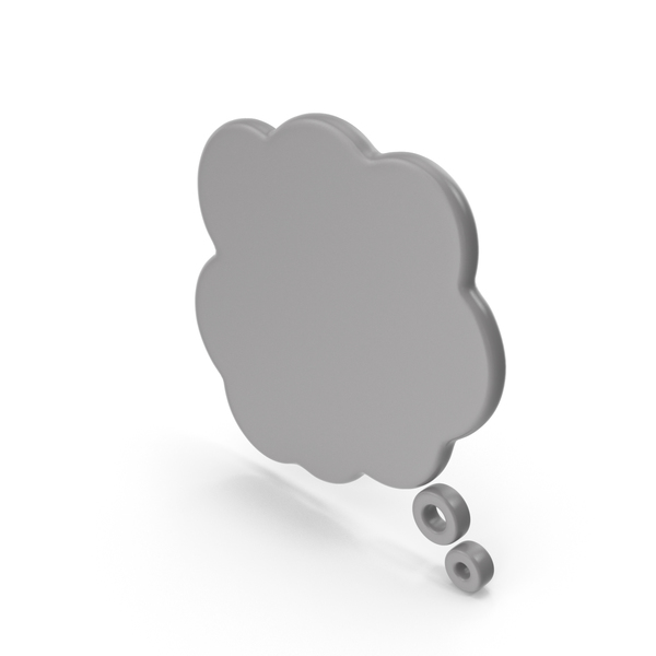 Balloon: Speech Bubble Grey PNG & PSD Images
