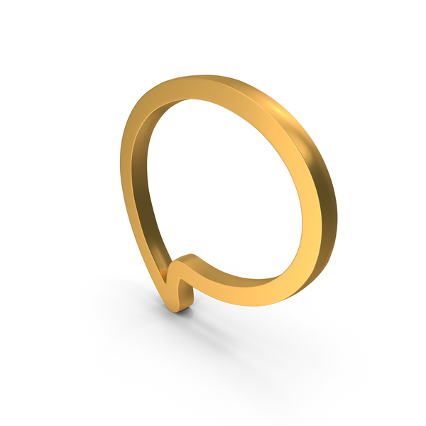 Balloon: Speech Bubble Icon Gold PNG & PSD Images