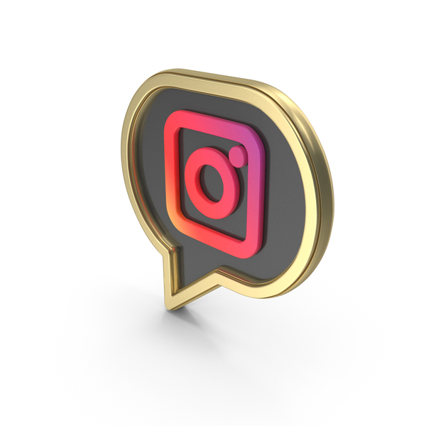 Symbols: Speech Bubble Instagram Symbol PNG & PSD Images