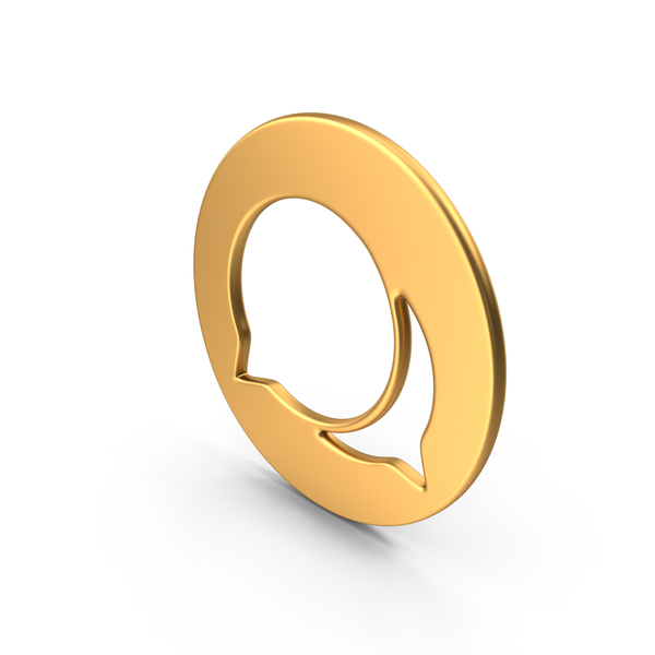 Balloon: Speech Bubble Symbol Gold PNG & PSD Images Balloon: Speech Bubble Symbol Gold PNG & PSD Images