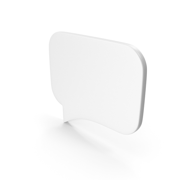 Balloon: Speech Bubble White PNG & PSD Images