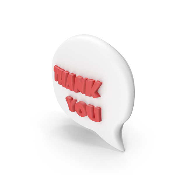 Balloon: Speech Bubble With Red Thank You Text PNG & PSD Images Balloon: Speech Bubble With Red Thank You Text PNG & PSD Images