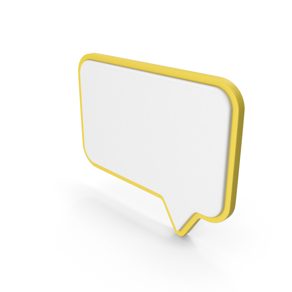 Balloon: Speech Bubble Yellow PNG & PSD Images Balloon: Speech Bubble Yellow PNG & PSD Images