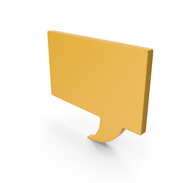 Balloon: Speech Bubble Yellow PNG & PSD Images Balloon: Speech Bubble Yellow PNG & PSD Images