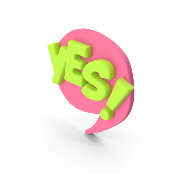 Balloon: Speech Bubble YES! PNG & PSD Images Balloon: Speech Bubble YES! PNG & PSD Images