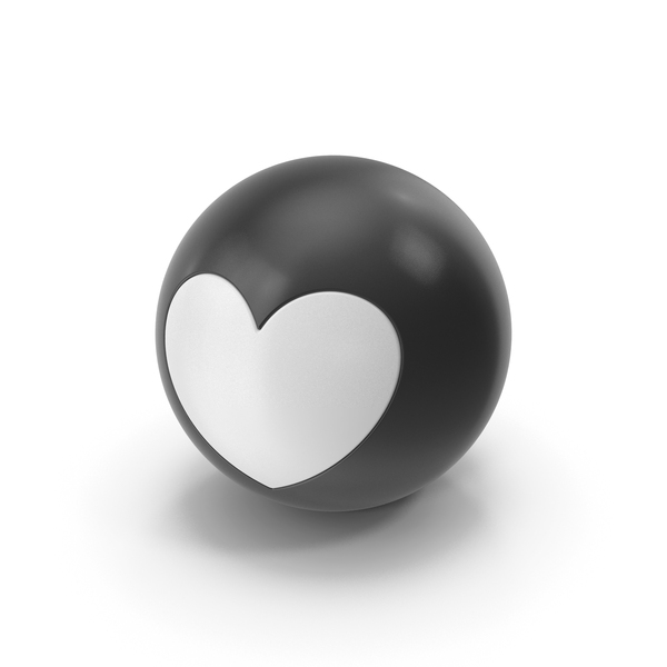 Symbols: Sphere With Heart Black And White PNG & PSD Images Symbols: Sphere With Heart Black And White PNG & PSD Images