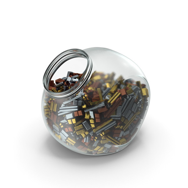 Spherical Jar with Square Wrapped Chocolate Candy PNG & PSD Images Spherical Jar with Square Wrapped Chocolate Candy PNG & PSD Images