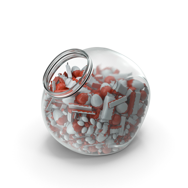 Spherical Jar with Wrapped Chocolate Candies PNG & PSD Images Spherical Jar with Wrapped Chocolate Candies PNG & PSD Images