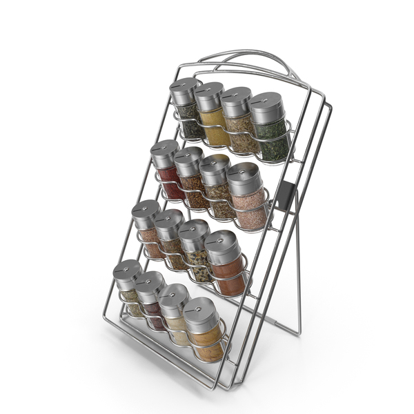 Spice Jar Organizer Rack PNG & PSD Images