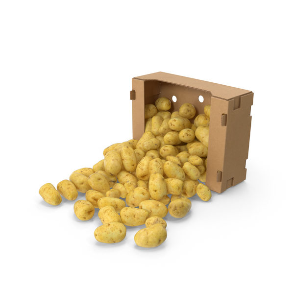Potato: Spilled Box of Potatoes PNG & PSD Images Potato: Spilled Box of Potatoes PNG & PSD Images