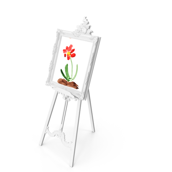 Easel: Spin Baby Art Flower Paint PNG & PSD Images
