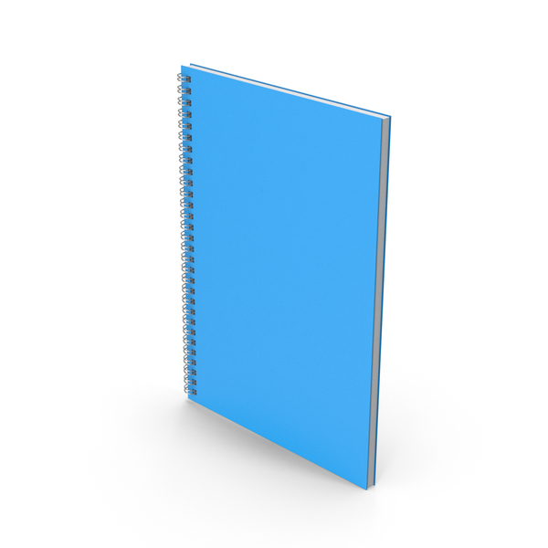 Notebook: Spiral Notepad Blue PNG & PSD Images