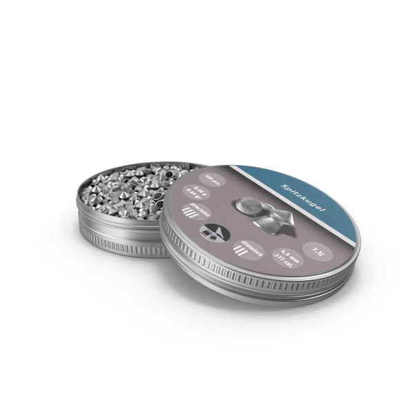 Munitions: Spitzkugel Airgun Pellets Box PNG & PSD Images Munitions: Spitzkugel Airgun Pellets Box PNG & PSD Images