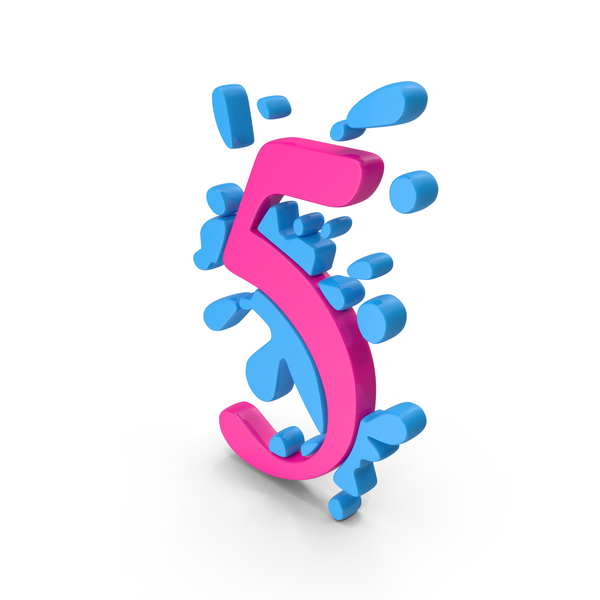 Splash Number 5 PNG & PSD Images