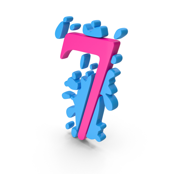Splash Number 7 PNG & PSD Images Splash Number 7 PNG & PSD Images