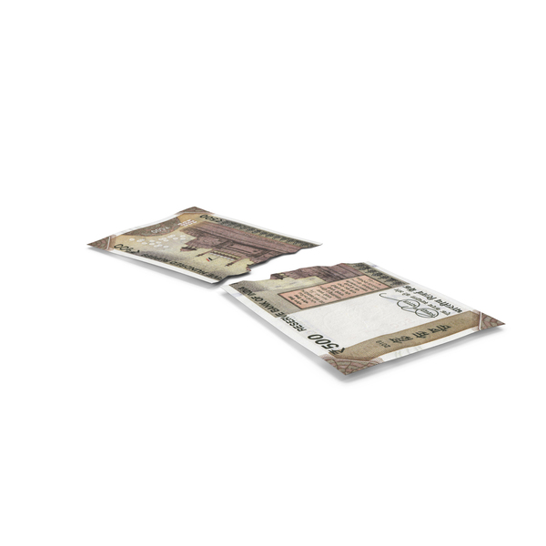 Banknote: Split Two Apart Indian 500 Rupees Money Note PNG & PSD Images Banknote: Split Two Apart Indian 500 Rupees Money Note PNG & PSD Images