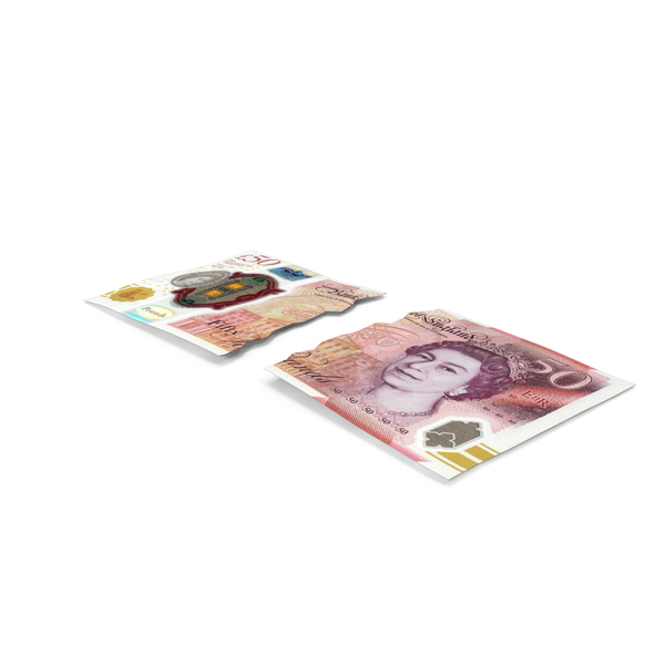 Split Two Pieces England 50 Pound Money Note PNG & PSD Images Split Two Pieces England 50 Pound Money Note PNG & PSD Images