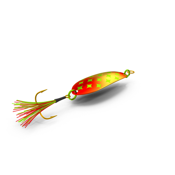 钓鱼：汤匙诱饵PNG和PSD图像