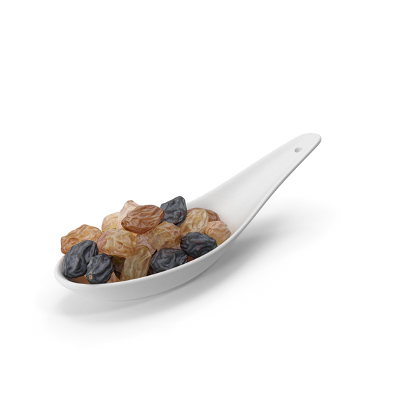 Spoon with Mixed Raisins PNG & PSD Images