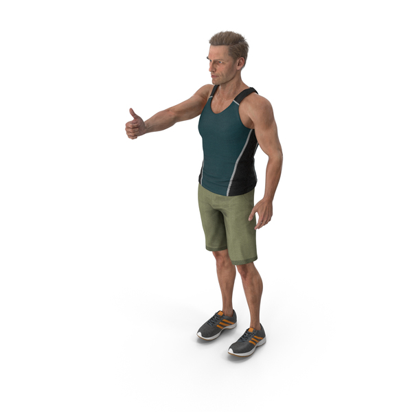 Sport Man Shows Good Gesture PNG & PSD Images Sport Man Shows Good Gesture PNG & PSD Images