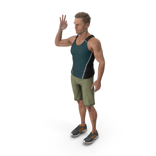 Sport Man Shows OK Gesture PNG & PSD Images Sport Man Shows OK Gesture PNG & PSD Images