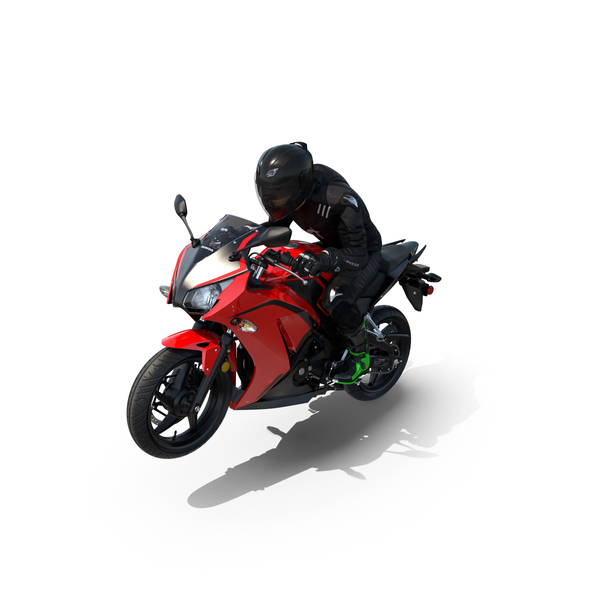 Game Character: Sport Motorcycle with Rider in Race Suit PNG & PSD Images Game Character: Sport Motorcycle with Rider in Race Suit PNG & PSD Images