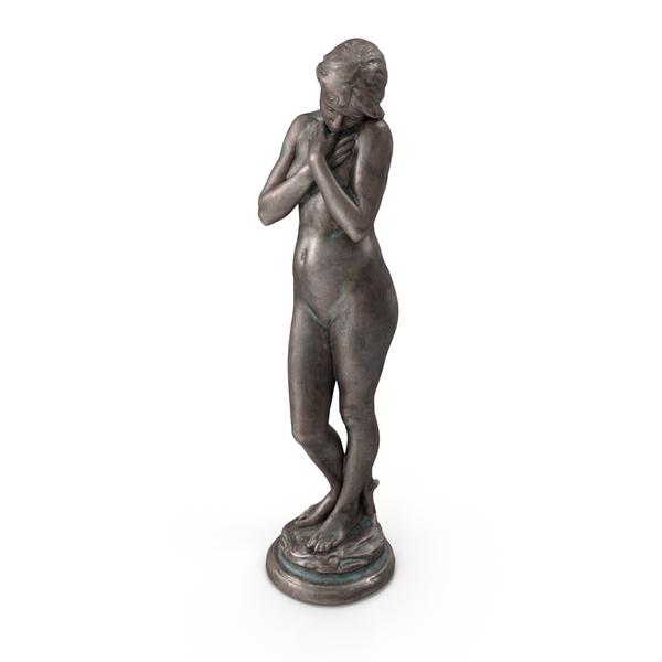 Woman: Spring Frost Bronze Outdoor Statue PNG & PSD Images