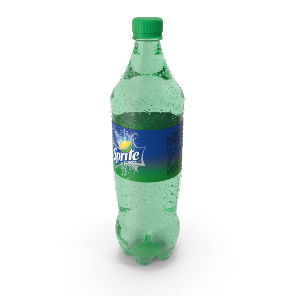 Soda: Sprite Plastic Bottle No Droplets PNG & PSD Images