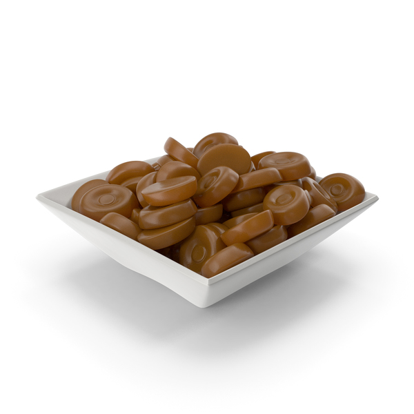 Square Bowl with Caramel Oval Hard candy PNG & PSD Images Square Bowl with Caramel Oval Hard candy PNG & PSD Images