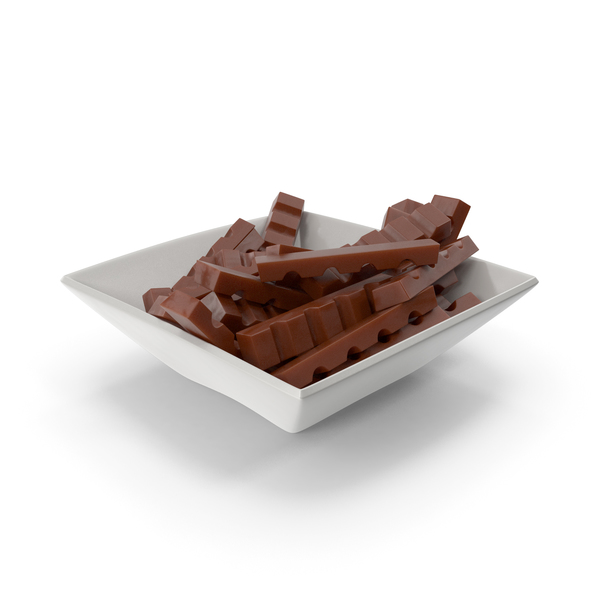 Square Bowl with Chocolate Bars PNG & PSD Images Square Bowl with Chocolate Bars PNG & PSD Images