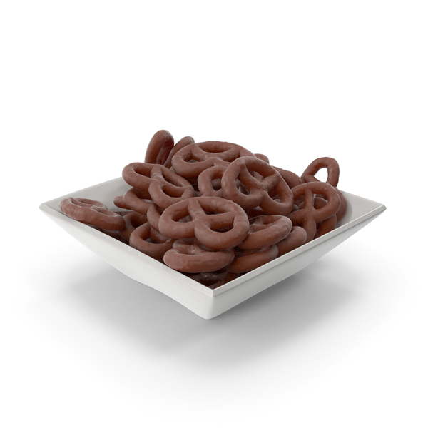 Pretzel: Square Bowl with Chocolate Covered Pretzels PNG & PSD Images Pretzel: Square Bowl with Chocolate Covered Pretzels PNG & PSD Images