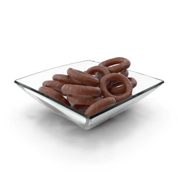 Snack Food And: Square Bowl with Chocolate Covered Rings PNG & PSD Images Snack Food And: Square Bowl with Chocolate Covered Rings PNG & PSD Images