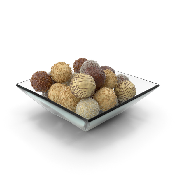Square Bowl with Mixed Chocolate Balls PNG & PSD Images Square Bowl with Mixed Chocolate Balls PNG & PSD Images
