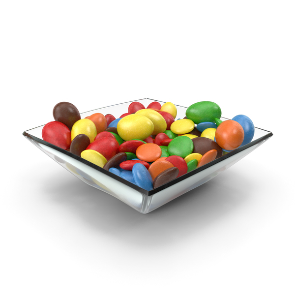 Square Bowl with Mixed Color Coated Chocolate Candy PNG & PSD Images Square Bowl with Mixed Color Coated Chocolate Candy PNG & PSD Images