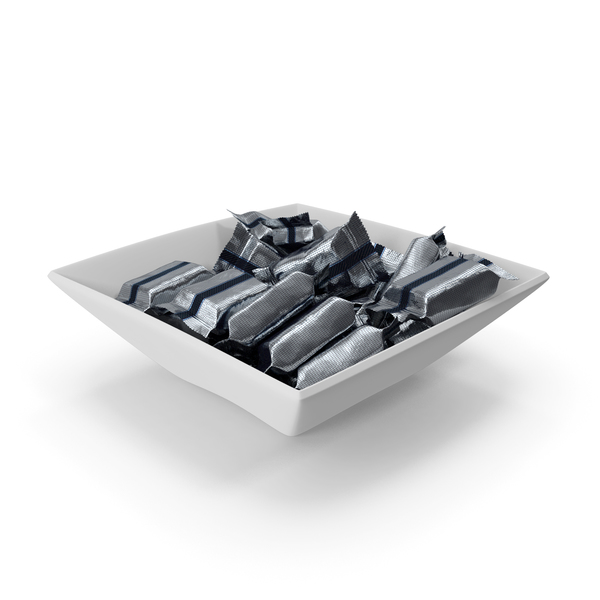 Square Bowl with Small Wrapped Candy Bars PNG & PSD Images Square Bowl with Small Wrapped Candy Bars PNG & PSD Images