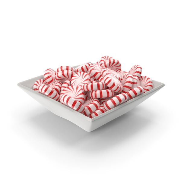 Square Bowl with StarLight Peppermint Candy PNG & PSD Images Square Bowl with StarLight Peppermint Candy PNG & PSD Images