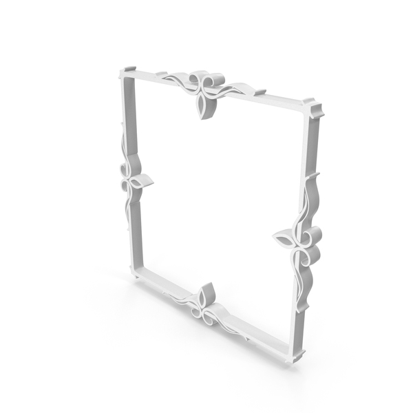Picture: Square Design Frame White PNG & PSD Images