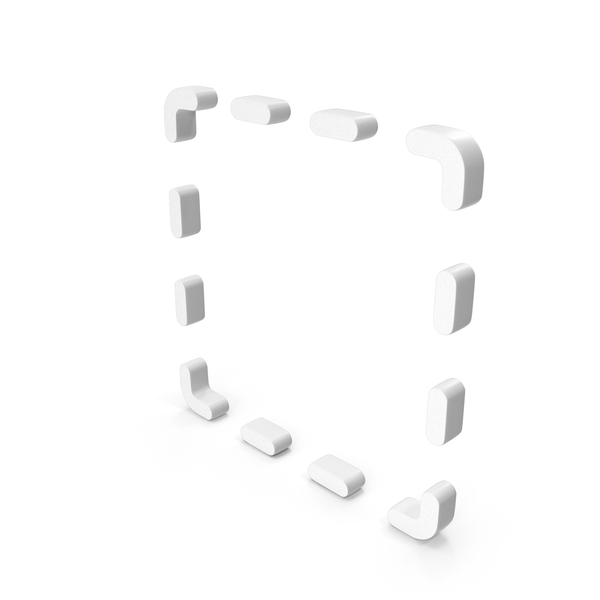 Symbols: Square Frame Dotted Lines Design PNG & PSD Images
