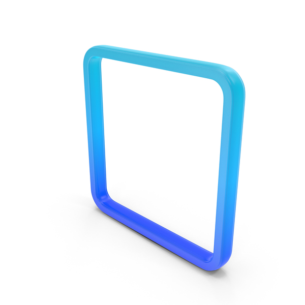 Symbols: Square Frame Symbol Glowing PNG & PSD Images
