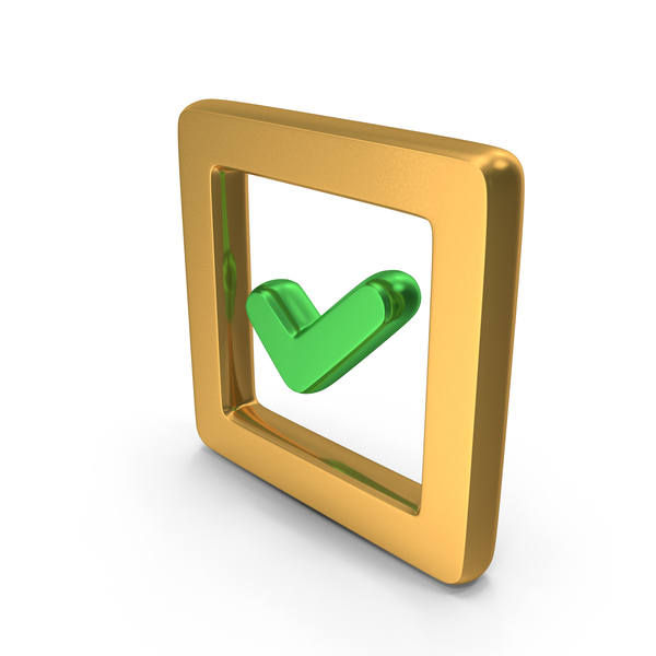 Symbols: Square Frame With Tick Mark Symbol PNG & PSD Images
