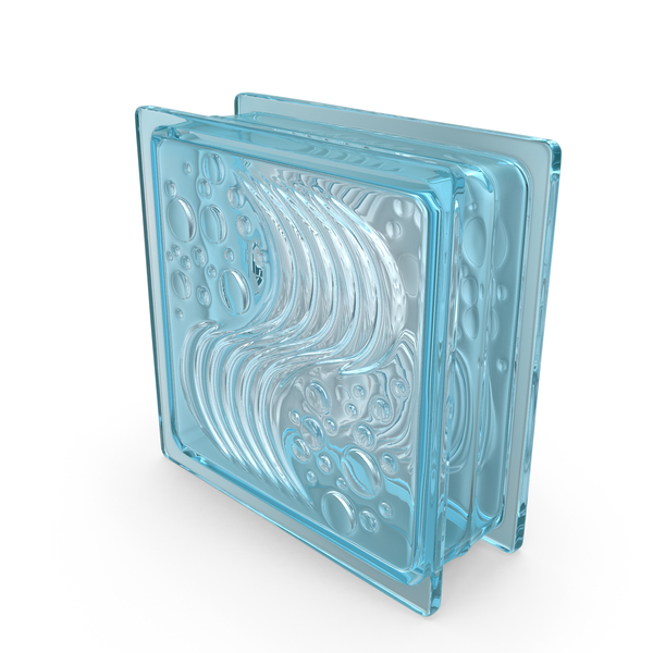 Brick: Square Glass Block Ocean View Blue PNG & PSD Images