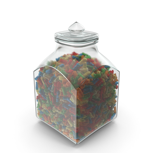 Bear: Square JAR with Gummy Bears PNG & PSD Images Bear: Square JAR with Gummy Bears PNG & PSD Images