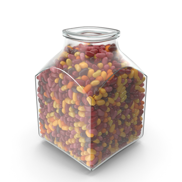 Candy: Square Jar with Jelly Beans Red Yellow PNG & PSD Images Candy: Square Jar with Jelly Beans Red Yellow PNG & PSD Images