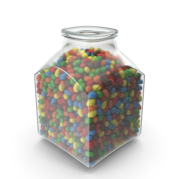 Square Jar with Peanuts with Colored Chocolate Coating PNG & PSD Images Square Jar with Peanuts with Colored Chocolate Coating PNG & PSD Images