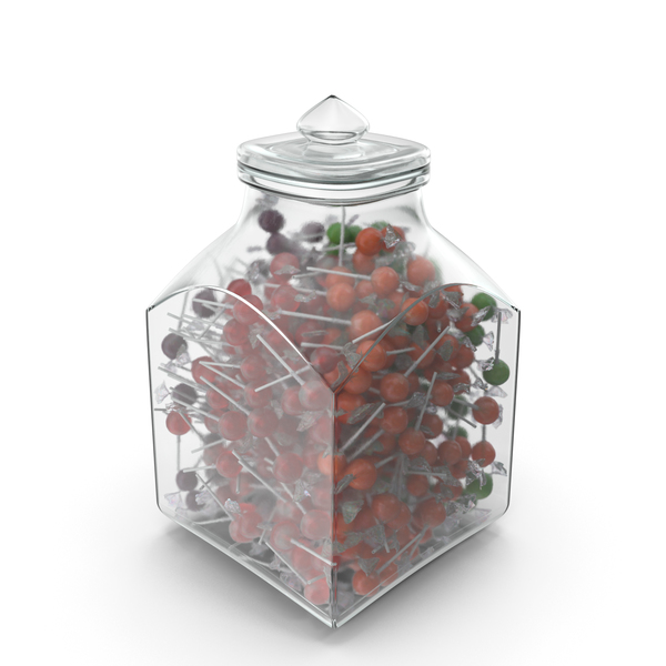 Hard Candy: Square Jar With Wrapped Lollipops PNG & PSD Images Hard Candy: Square Jar With Wrapped Lollipops PNG & PSD Images